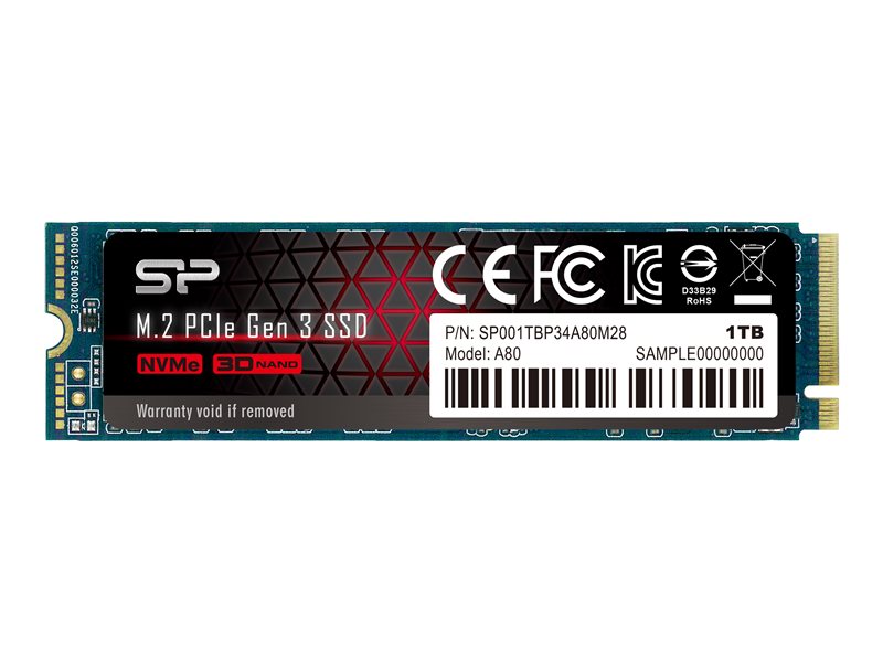 SILICON POWER SSD P34A80 1To M.2 PCIe
