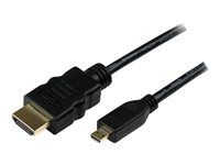 StarTech.com 3m High Speed HDMI® Cable with Ethernet - HDMI to HDMI Micro - M/M - 3 Meter HDMI (A) to HDMI Micro (D) Cable (H