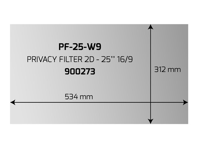 PORT DESIGNS PRIVACY FILTER 2D 25p