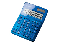 Canon LS-123K - Desktop calculator - 12 digits - solar panel, battery - metallic blue