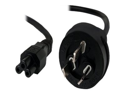 ALOGIC power cable IEC 60320 C5 to AS/NZS 3112 2 Product shot Right-angle 79250