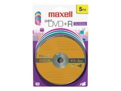 Maxell DVD+R Colour - 5 x DVD+R