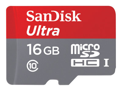 SanDisk Ultra - Flash memory card (microSDHC to SD adapter included)