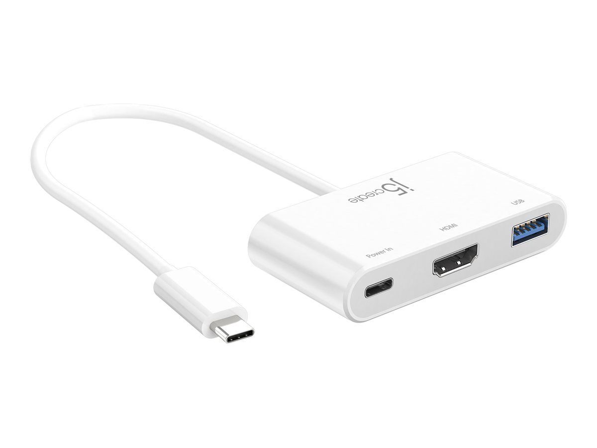 j5create JCA379EW docking station USB-C 3.2 Gen 1 Usage / lifestyle Left-angle 72755
