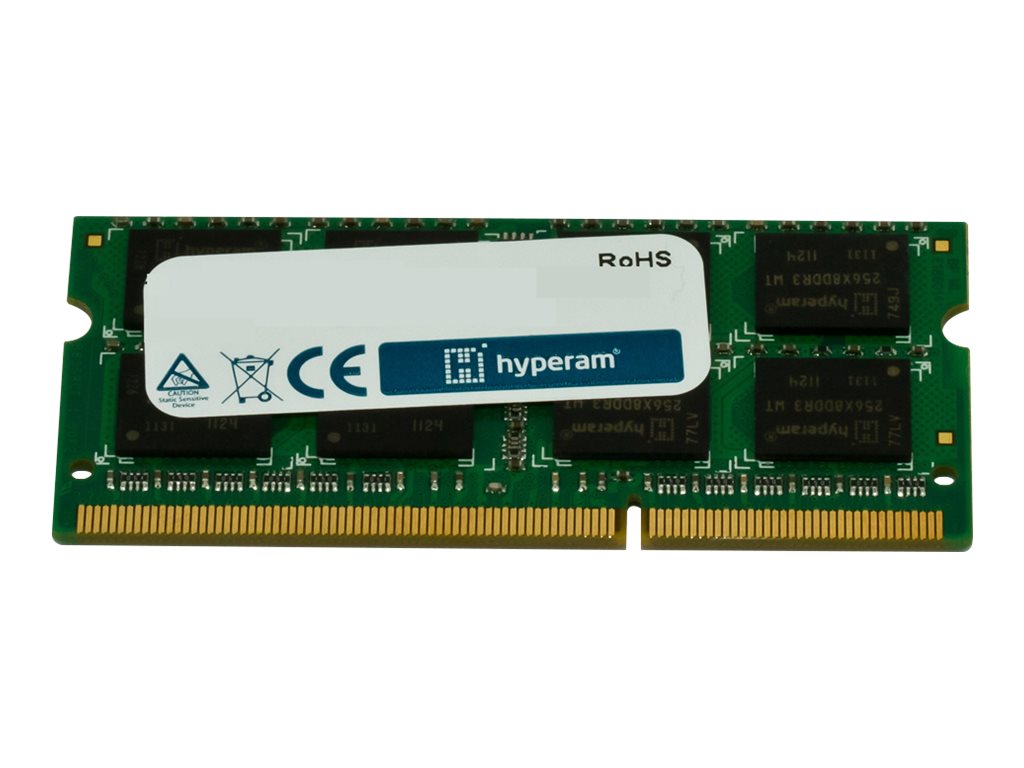 An image of Hyperam - DDR3 - module - 4 GB - SO-DIMM 204-pin - 1333 MHz / PC3-10600 - unbuffered