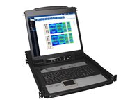Eaton Tripp Lite Series 16-Port IP KVM Switch Rack Console w/ 19" LCD 1U - KVM console - 19"