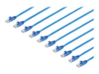 StarTech.com 10 ft. CAT6 Ethernet Cable - 10 Pack - ETL Verified - Blue CAT6 Patch Cord - Snagless RJ45 Connectors - 24 AWG - UTP