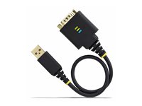 StarTech 1ft (30cm) USB to Serial Adapter Cable, COM Retention, RS232 - USB / serial cable - USB to DB-9 - 30.5 cm