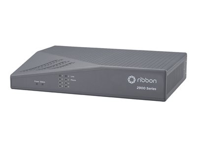 Ribbon EdgeMarc 2900 Series 2900e VoIP gateway 5 calls GigE DC power 