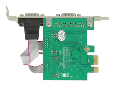 DELOCK PCI Express Card > 2x Seriell RS-232 HigSpeed 921K - 89641