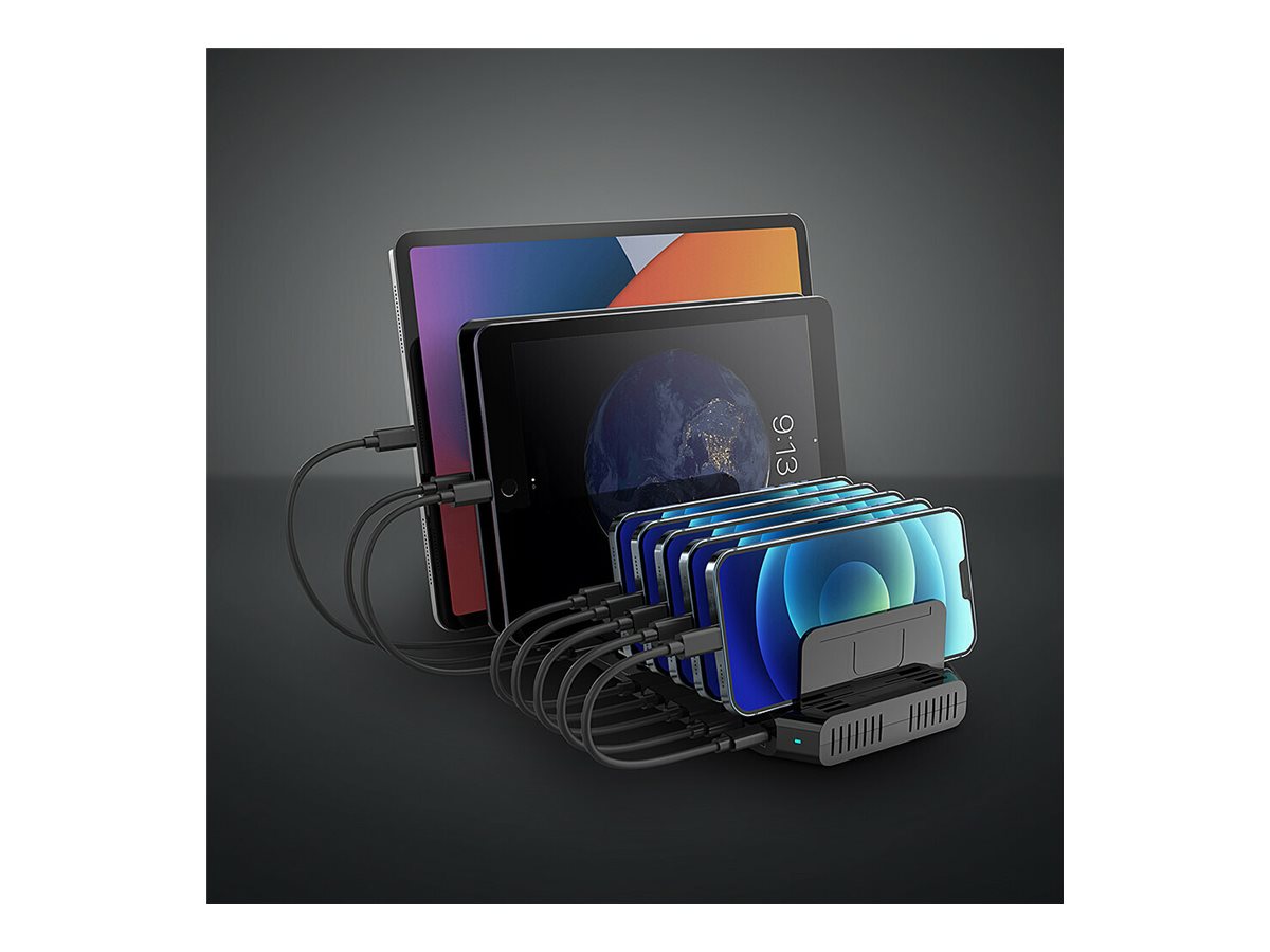 Lindy Charging Station 2 X Usb C 8 X 4 Pin Usb Type A 120 Watt