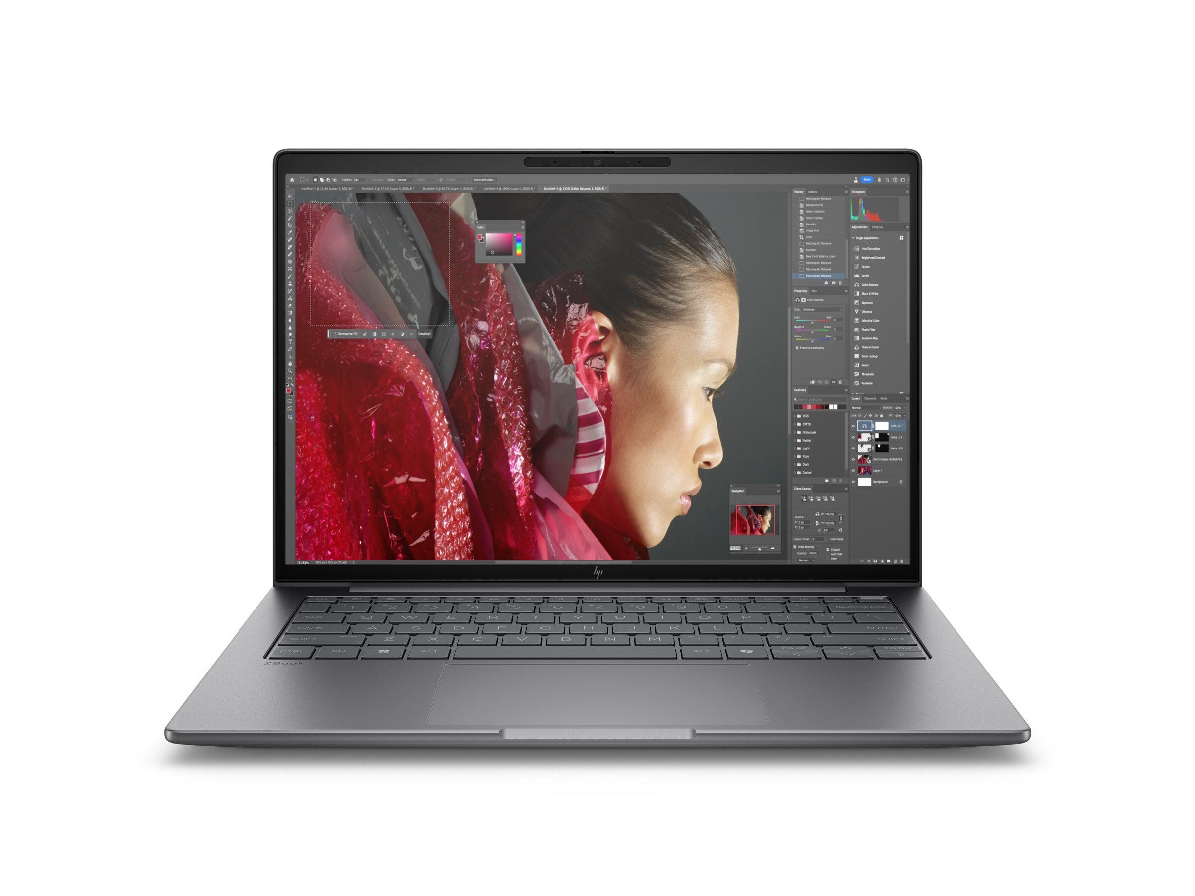 HP ZBook 8 G1i Mobile Workstation AI PC 14 Intel Core Ultra 7 255U 16 GB RAM 512 GB Product shot Front 79950