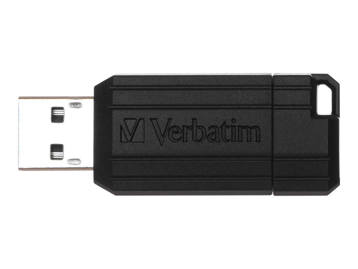 Verbatim PinStripe USB Drive - USB-Flash-Laufwerk - 16 GB - USB 2.0 - Schwarz