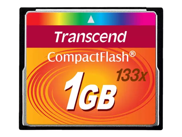Image of Transcend - flash memory card - 1 GB - CompactFlash