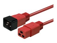 LINDY 1m IEC C19 to C20 Cable Red