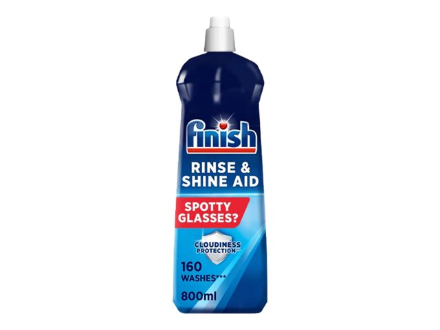 Finish Rinse Shine Rinse Aid Liquid Bottle 800 Ml 160 Loads Regular