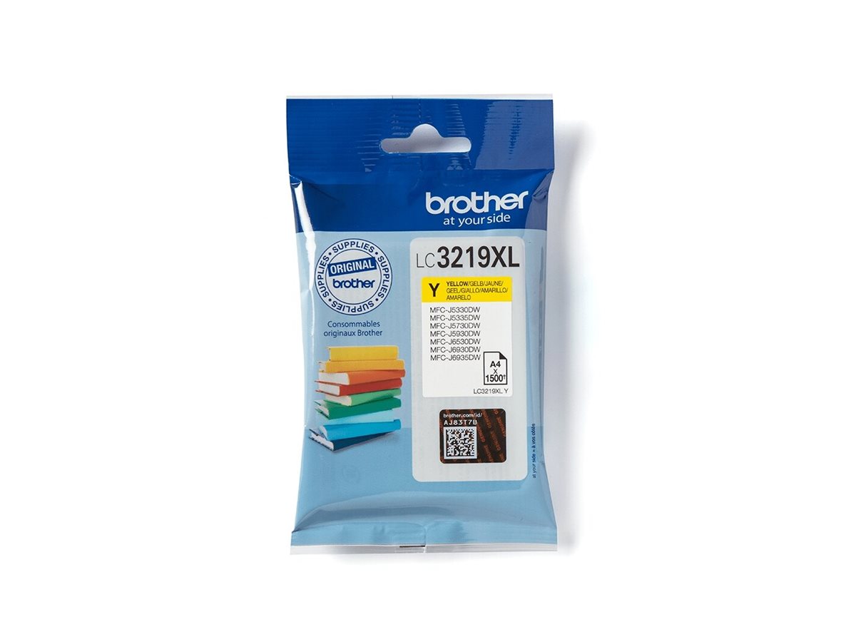 An image of Brother LC3219XLY - XL - yellow - original - ink cartridge