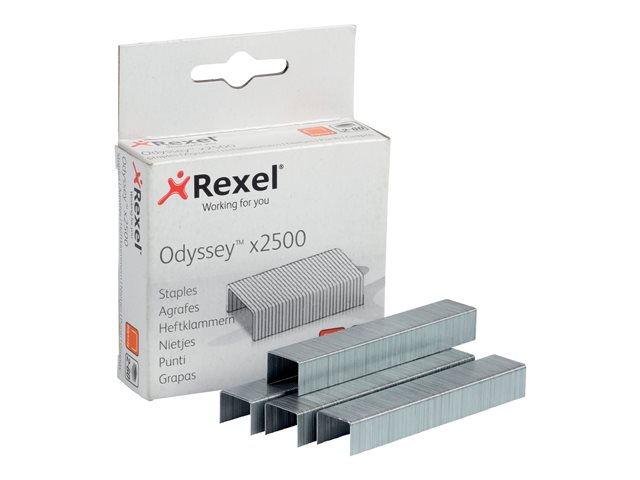 Rexel Odyssey Staples Silver Pack Of 2500