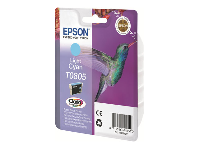 Image of Epson T0805 - light cyan - original - ink cartridge