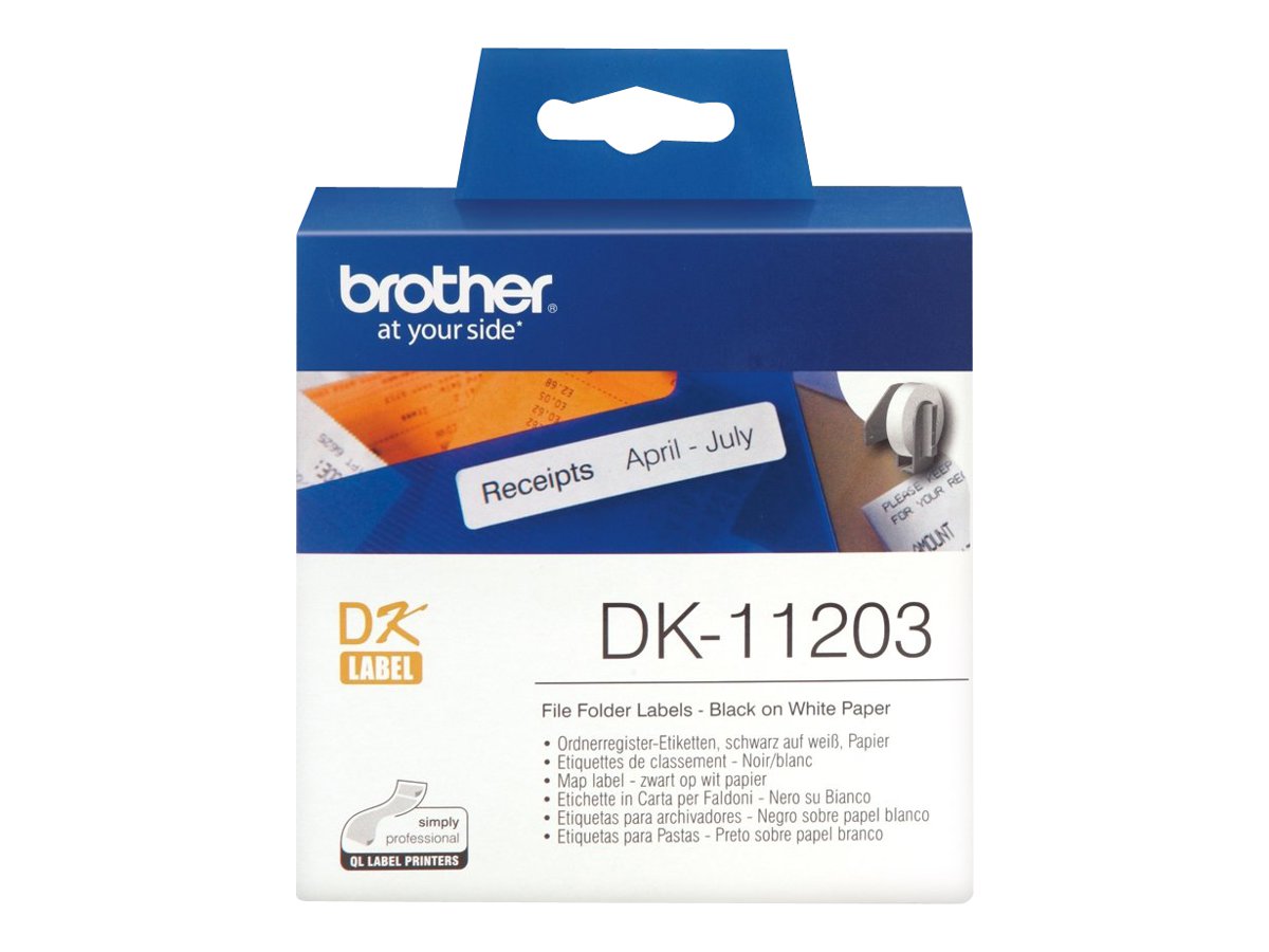BROTHER DK11203 FILE FOLDER LABELS
