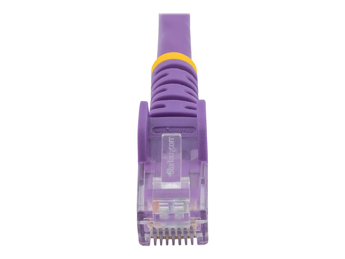 StarTech.com 1m CAT6 Ethernet Cable, 10 Gigabit Snagless RJ45 650MHz 100W PoE Patch Cord, CAT 6 10GbE UTP Network Cable w/Strain Relief, Purple, Fluke Tested/Wiring is UL Certified/TIA - Category 6 - 24AWG (N6PATC1MPL) - síťový kabel - 1 m - purpurová – foto 2