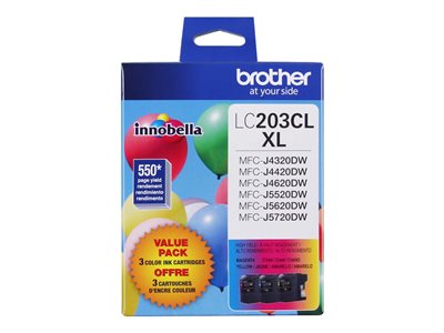 Brother LC203CL XL - 3-pack