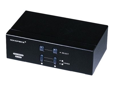 Monoprice VX-8202F 2X2 SVGA VGA MATRIX Switcher Splitter Amplifier Multiplier 250MHz