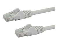 StarTech.com 2m CAT6  Cable - White Snagless  CAT 6 Wire - 100W  RJ45 UTP 650MHz Category 6 Network Patch Cord UL/TIA (N6PATC2MWH) CAT 6 Ikke afskærmet parsnoet (UTP) 2m Patchkabel Hvid
