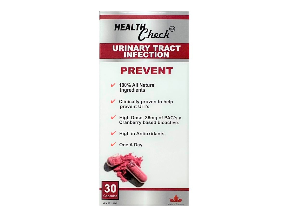 Health Check Rx Urinary Tract Infection Prevent Capsules - 30's