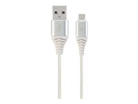 Cablexpert Premium USB 2.0 USB-kabel 1m Sølv Hvid
