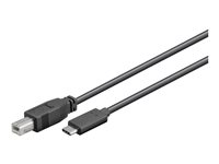 goobay USB 2.0 USB Type-C kabel 1m Sort