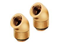 CORSAIR Hydro X Series 45° Rotary Adapter Kølevæske system tilpasning 2-pack Guld