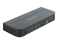 DeLock DisplayPort 1.4 KVM  8K 30 Hz USB 3.0 and Audio KVM / audio / USB switch Desktop
