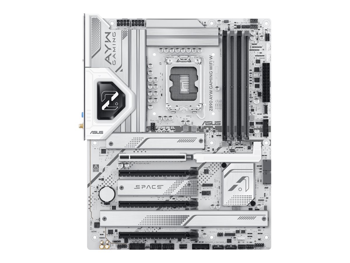 ASUS Z890 AYW GAMING WIFI W motherboard ATX LGA1851 Socket Product shot Front 79875