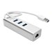 Eaton Tripp Lite Series USB 3.0 SuperSpeed to Gigabit Ethernet NIC Network Adapter w/ 3 Port USB Hub