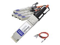 AddOn - Câble d'attache directe 40GBase - Conformité TAA - QSFP+ (M) pour SFP+ (M) 