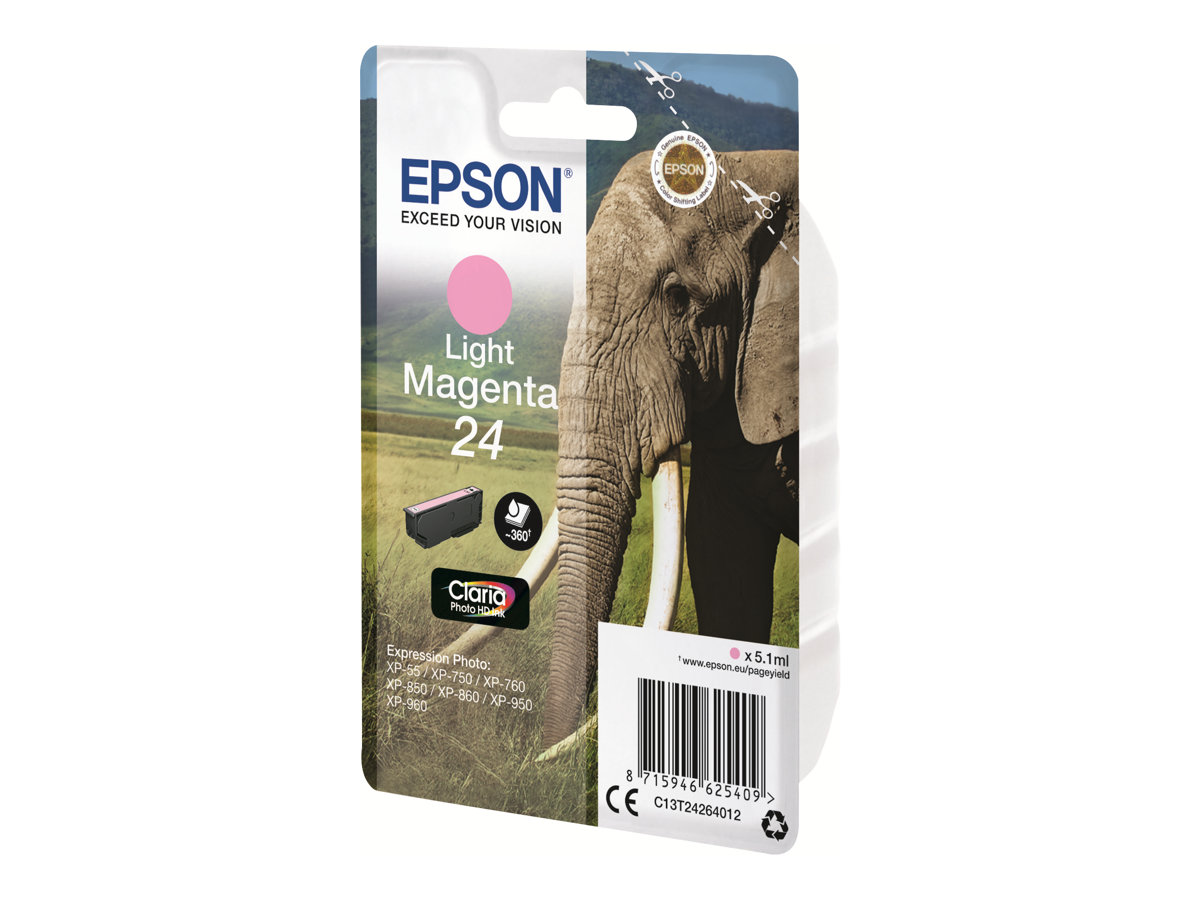 Epson 24 - světlá fialová - originální - inkoustová cartridge – foto 2