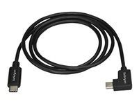 StarTech Right Angle USB-C Cable - 1m / 3 ft - Reversible - M/M - USB Type C Cable - USB-C Charge Cable - USB C to USB C Cabl