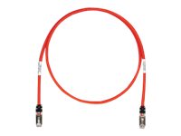 Panduit TX6A 10Gig patch cable - 38.1 m - red