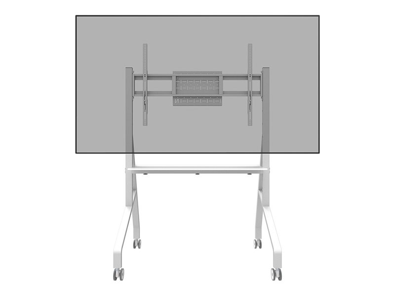 Neomounts FL50-525WH1 Support au sol mobile pour cran 55-86" - tagre multimdia incluse - installation rapide - TV