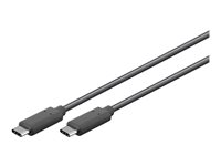 MicroConnect USB 3.2 Gen 2 USB Type-C kabel 1m Sort