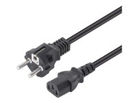 Manhattan Power CEE 7/7 Power IEC 60320 C13 Sort 5m Strømkabel