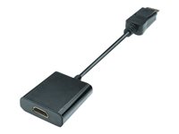 M-CAB Video / lyd adapter DisplayPort / HDMI 20cm Sort