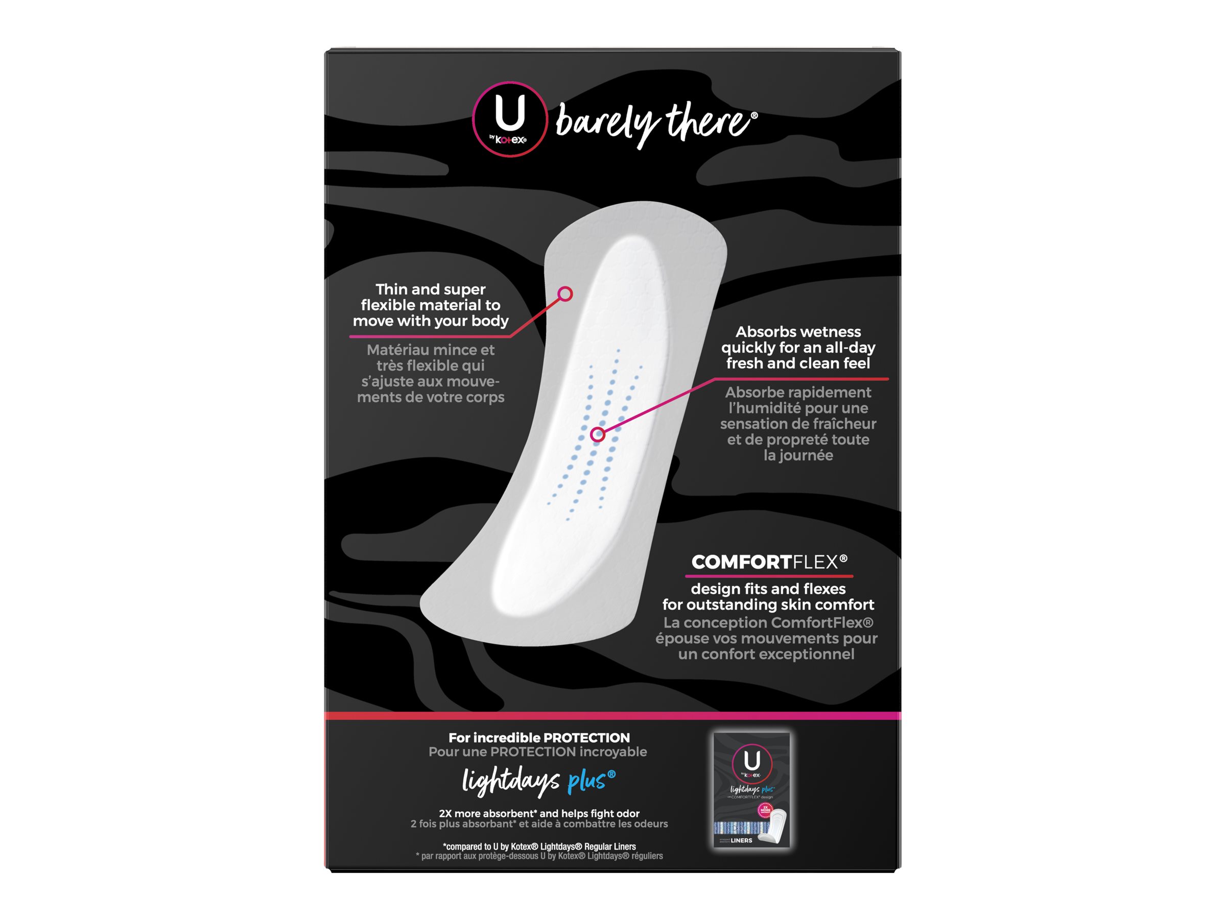 U By Kotex Balance Daily Wrapped Panty Liners - Light Absorbency, 50 Ct