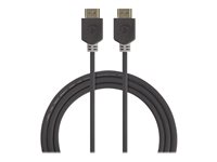 Nedis HDMI han lige -> HDMI han lige 2 m Antracit (sort)
