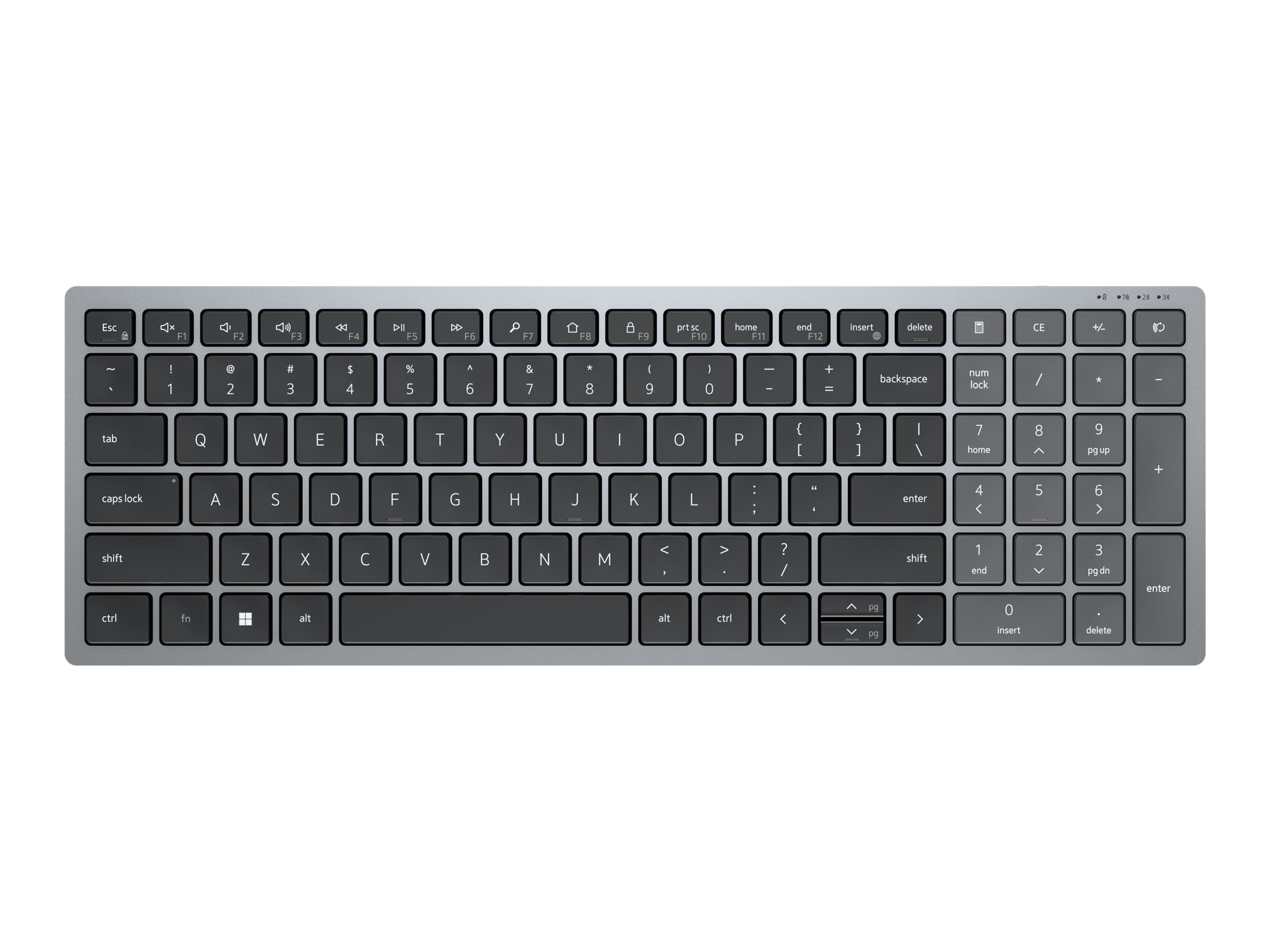 Dell Pro Plus Compact KB740 keyboard compact QWERTY US titan grey Input Usage / lifestyle Top 72510
