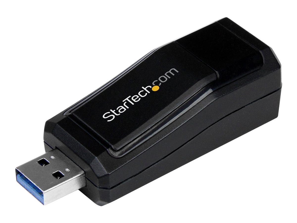 StarTech.com USB 3.0 to Gigabit Ethernet NIC Network Adapter - 10/100/100 Mbps Network Adapter - USB to Ethernet LAN Adapter - USB to RJ45 (USB31000NDS) - síťový adaptér - USB 3.0 - Gigabit Ethernet – foto 2