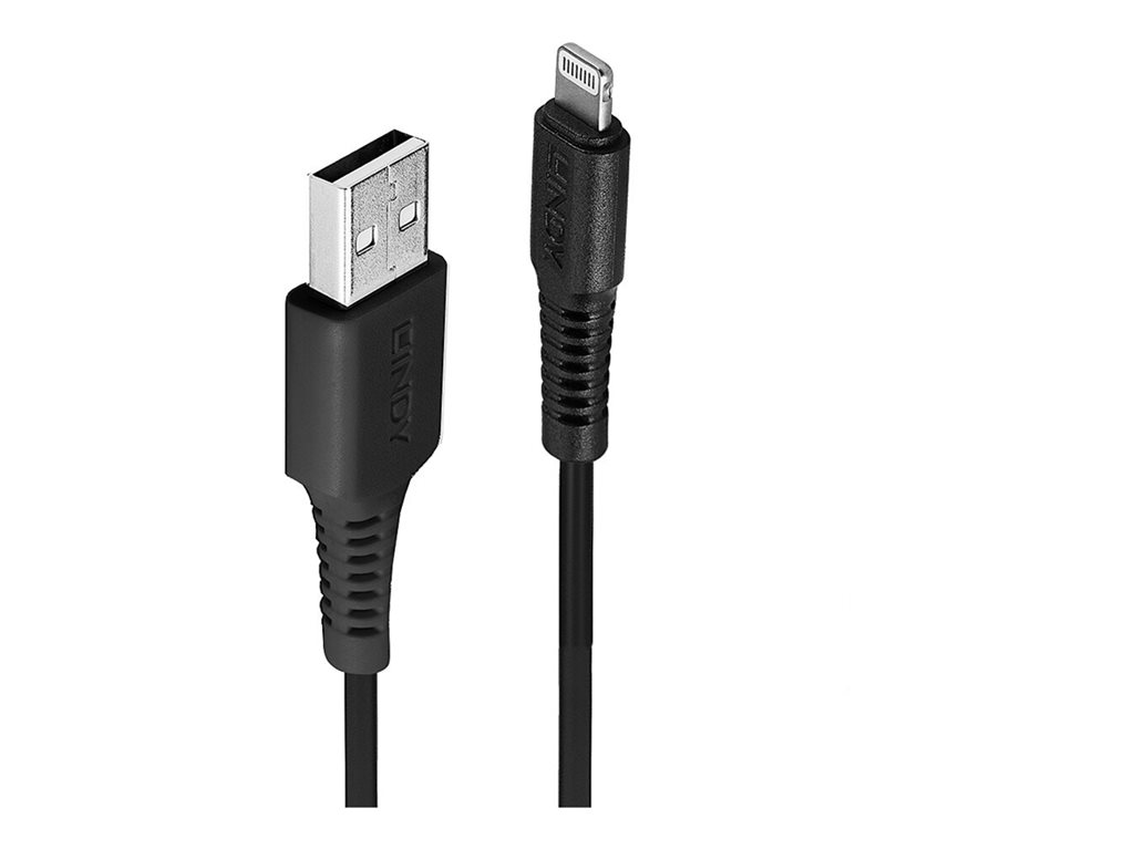 LINDY 2m USB to Lightning Cable black