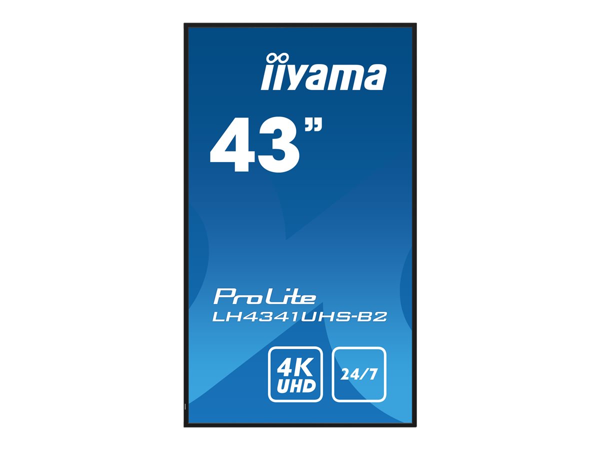 iiyama ProLite LH4341UHS-B2 43" Třída (42.5" zobrazitelný) displej LCD s LED podsvícením - 4K - pro digital signage – foto 2