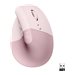 Logitech Lift Vertical Ergonomic Mouse - vertical mouse - Bluetooth, 2.4 GHz - rose